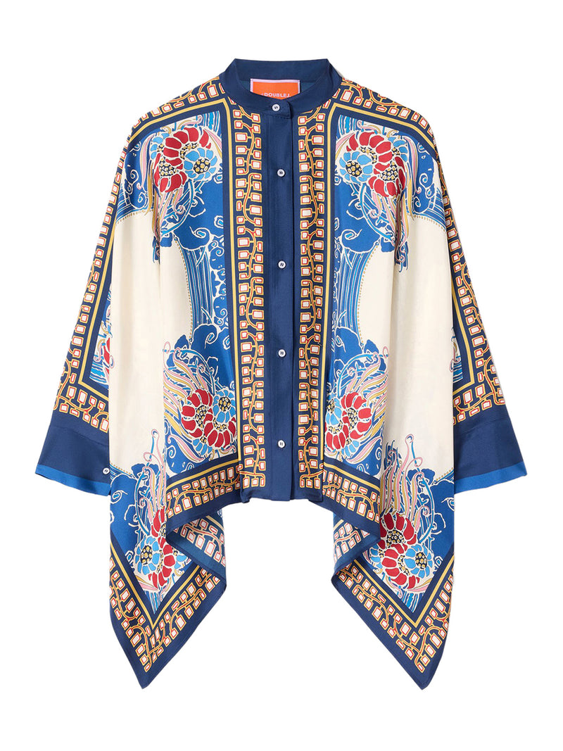SILK SCARF SHIRT