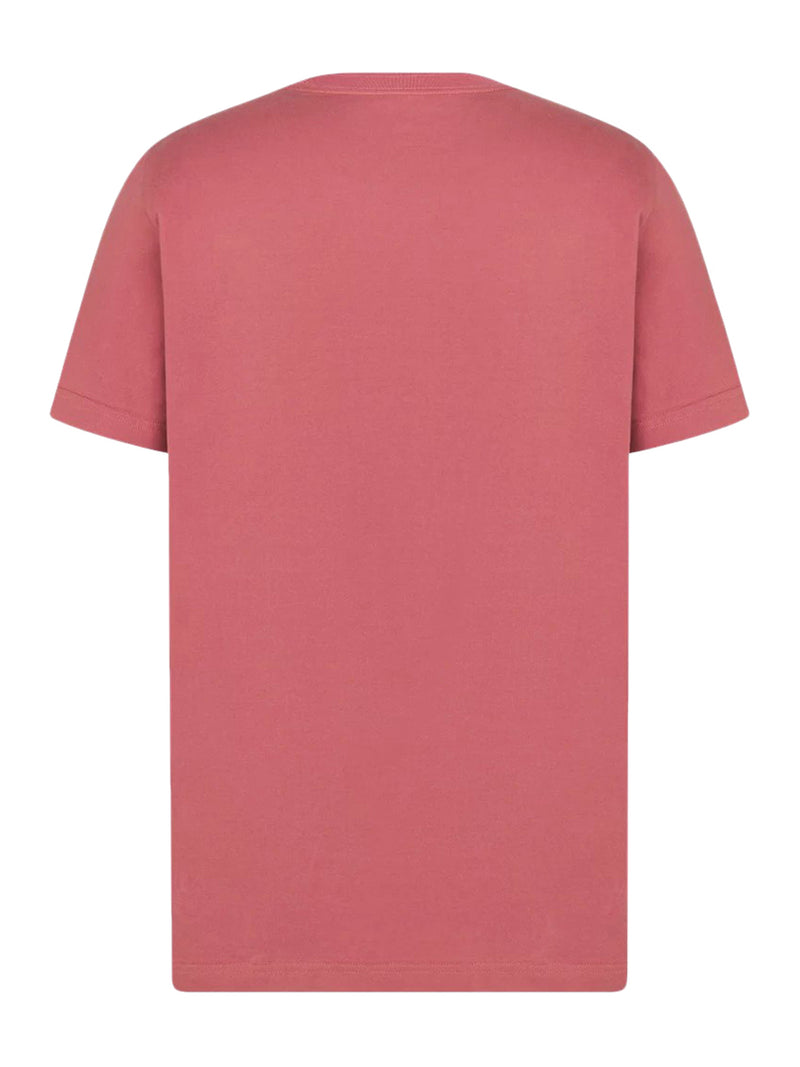 SEA ISLAND PINK COTTON JERSEY T-SHIRT