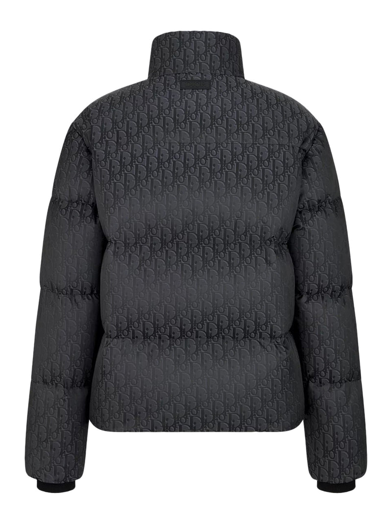 JACQUARD OBLIQUE DOWN JACKET