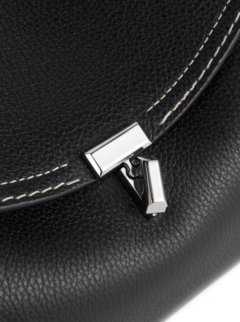 T-LOCK BAG IN EMBOSSED LEATHER