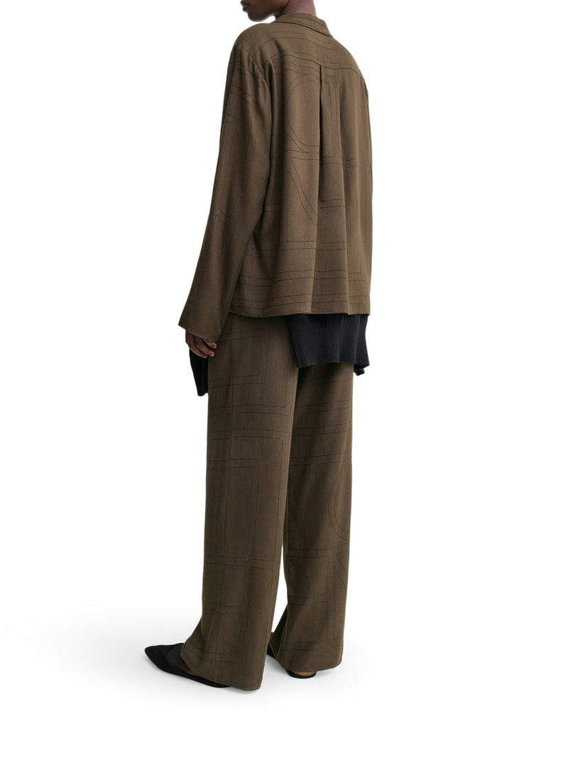 MONOGRAM FLANNEL SHIRT