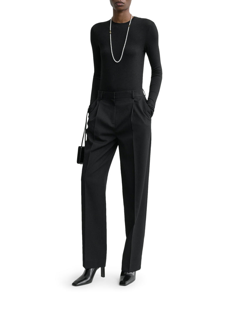 BLACK TAILORED TROUSERS