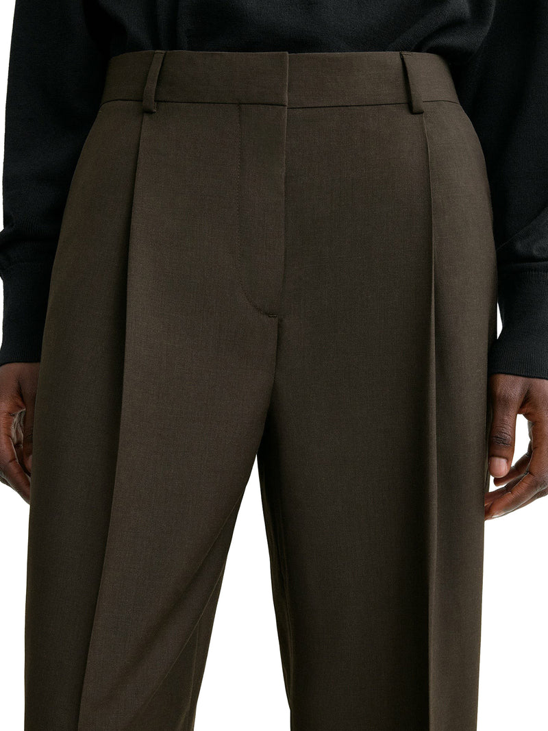 TAILORED WOOL BLEND TROUSERS