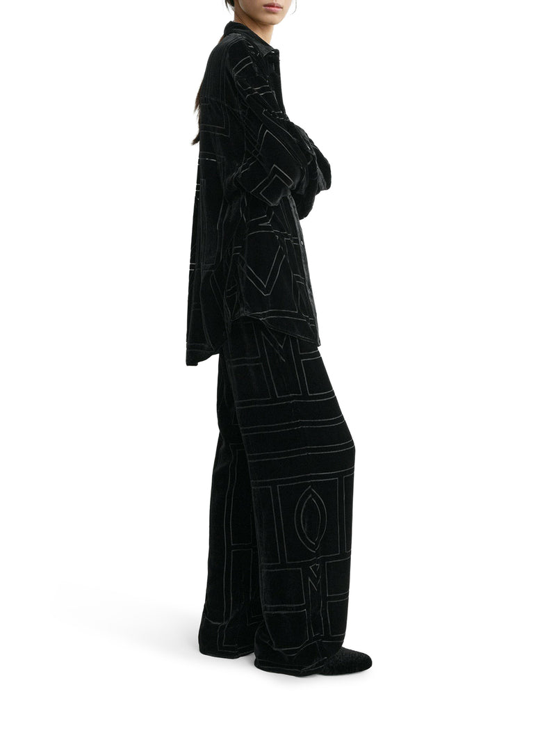OVERSIZED DEVORÉ SHIRT