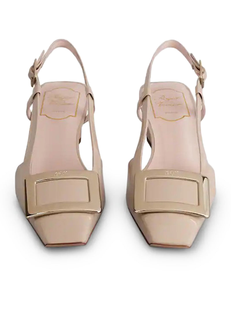 BELLE VIVIER PATENT SLINGBACK PUMPS