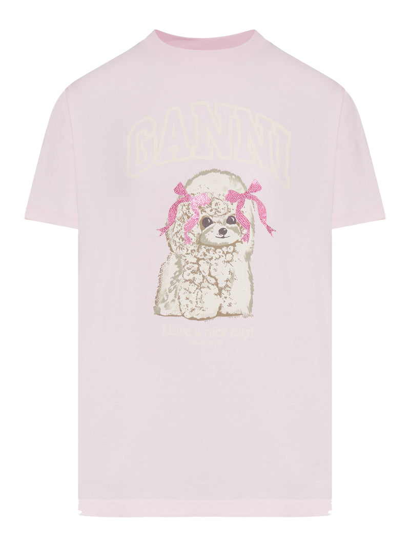 JERSEY T-SHIRT WITH FRONT PRINT