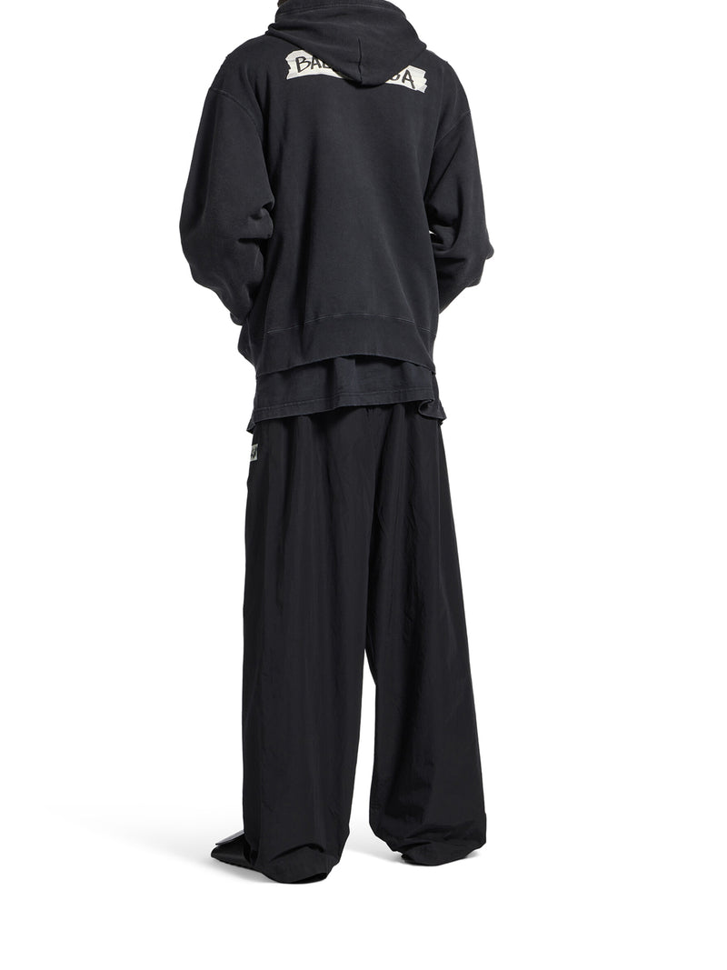 MEN`S MASKING TAPE OVERSIZED ZIP-UP HOODIE