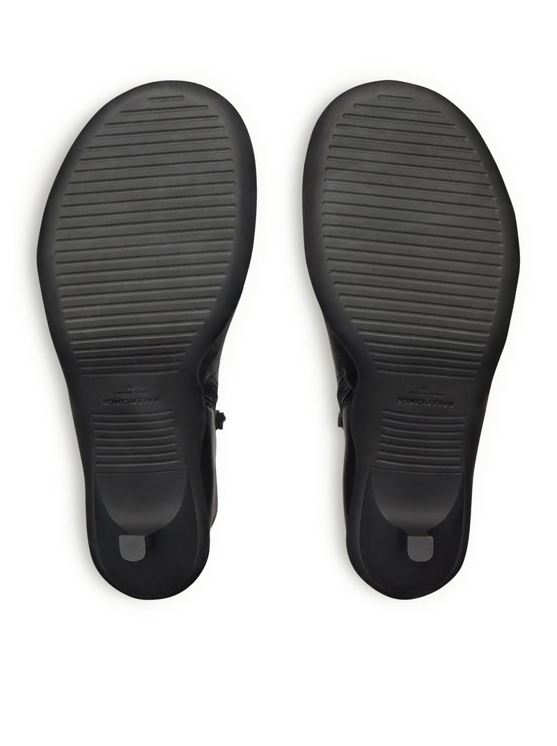 SHIBUYA 80MM SHINY SHEEPSKIN ANKLE BOOTS