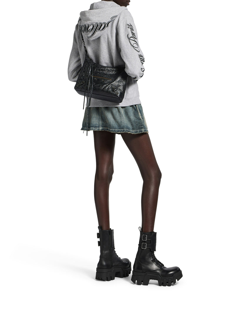 LE CITY SMALL ARENA LAMBSKIN HOBO BAG