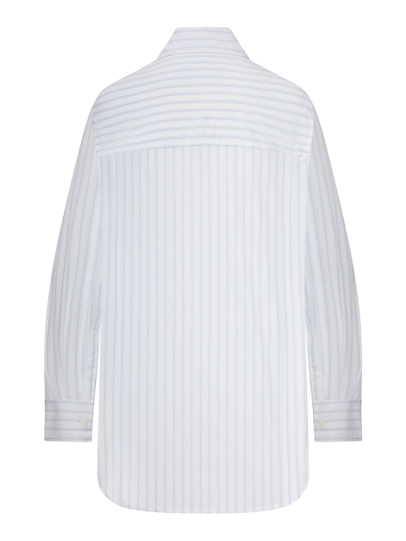 TARA OVERSIZED STRIPED COTTON SHIRT