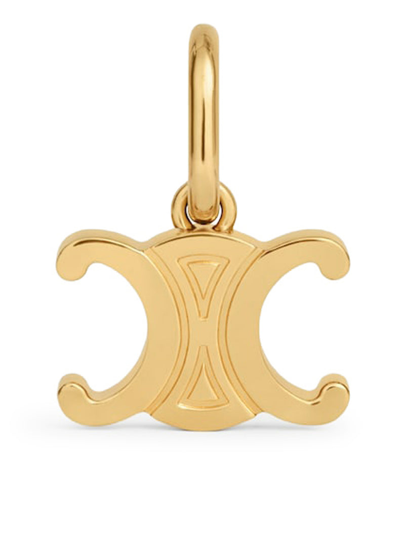TRIOMPHE CELINE CHARMS IN GOLD-FINISHED BRASS