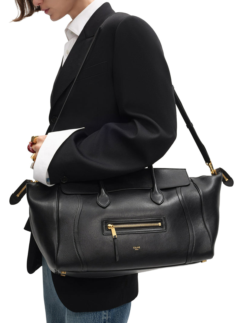 MEDIUM LUGGAGE BAG IN SOFT GLOSSY LAMBSKIN