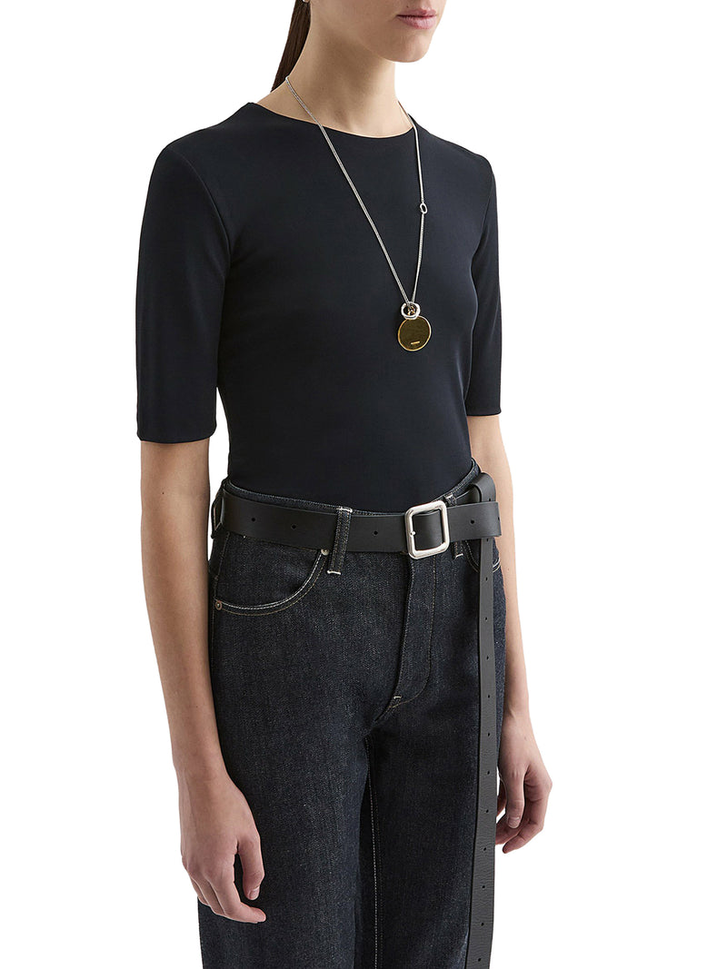 SHORT-SLEEVED CREPE T-SHIRT