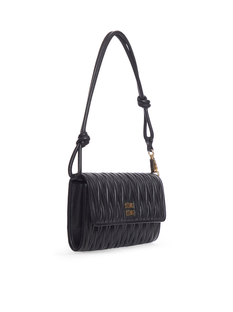 WALLET ON CHAIN IN MATELASSÉ LEATHER