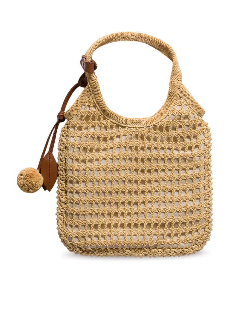 IVY RAFFIA CROCHET HANDBAG