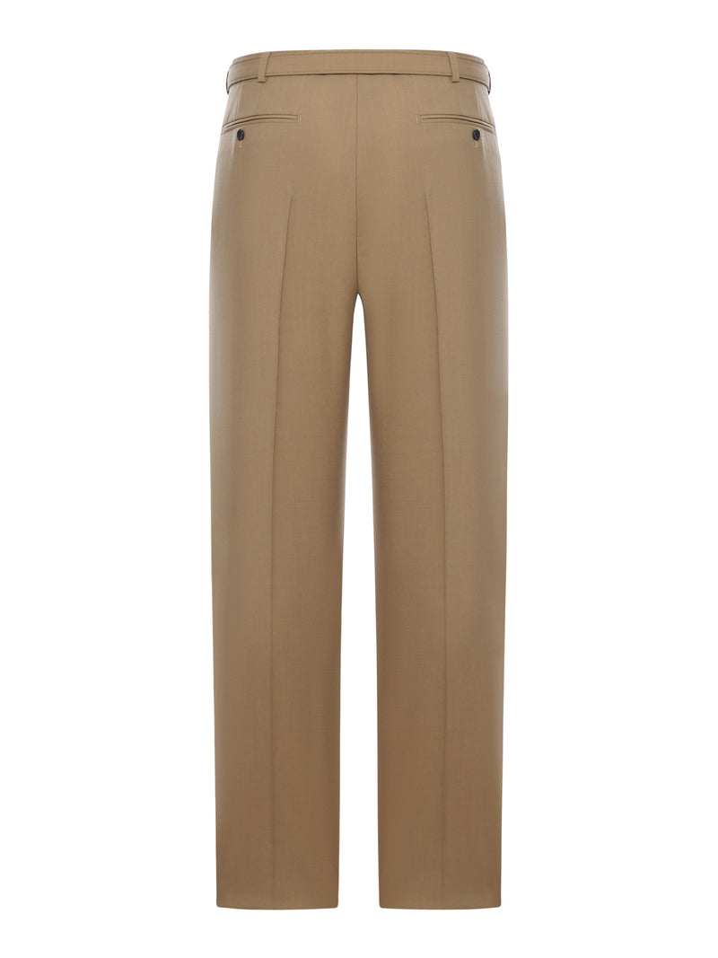 SLIM FIT WOOL AND MOHAIR TROUSERS