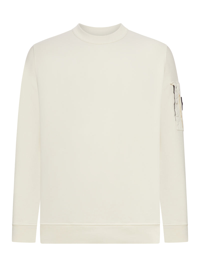 REGULAR FIT CREW NECK SWEATSHIRT WITH SEASONAL POCKET