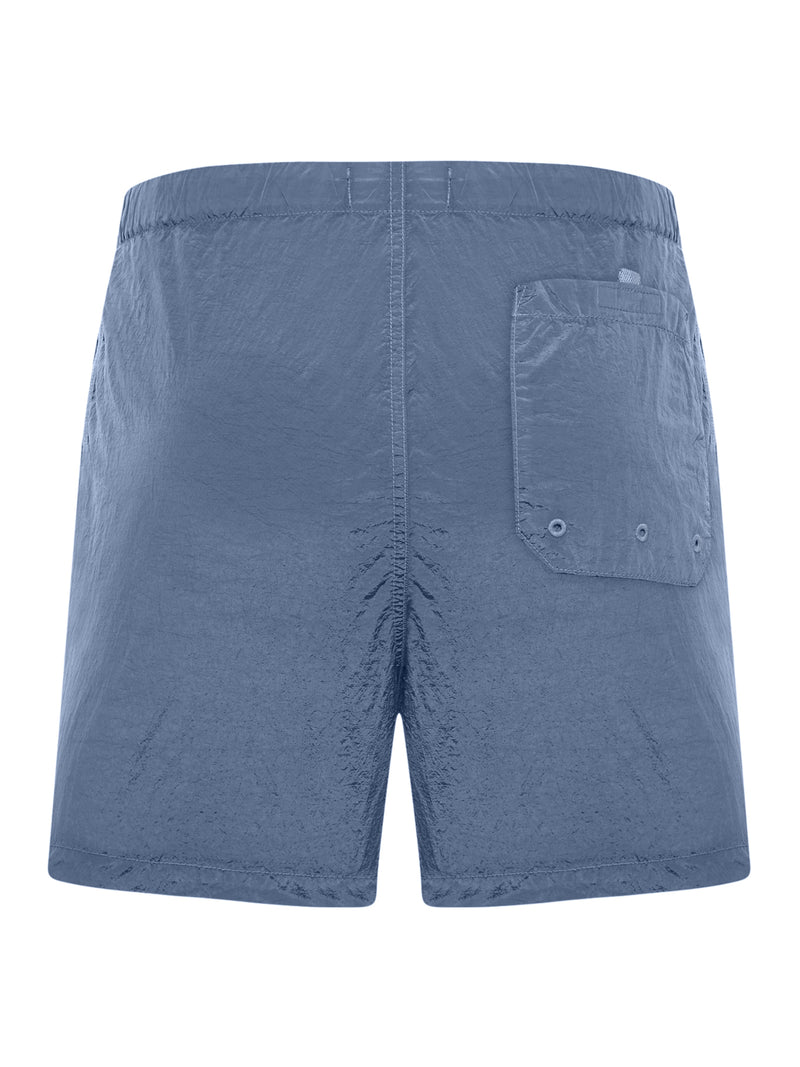 NAVY BLUE COMPASS LOGO SWIMSUIT