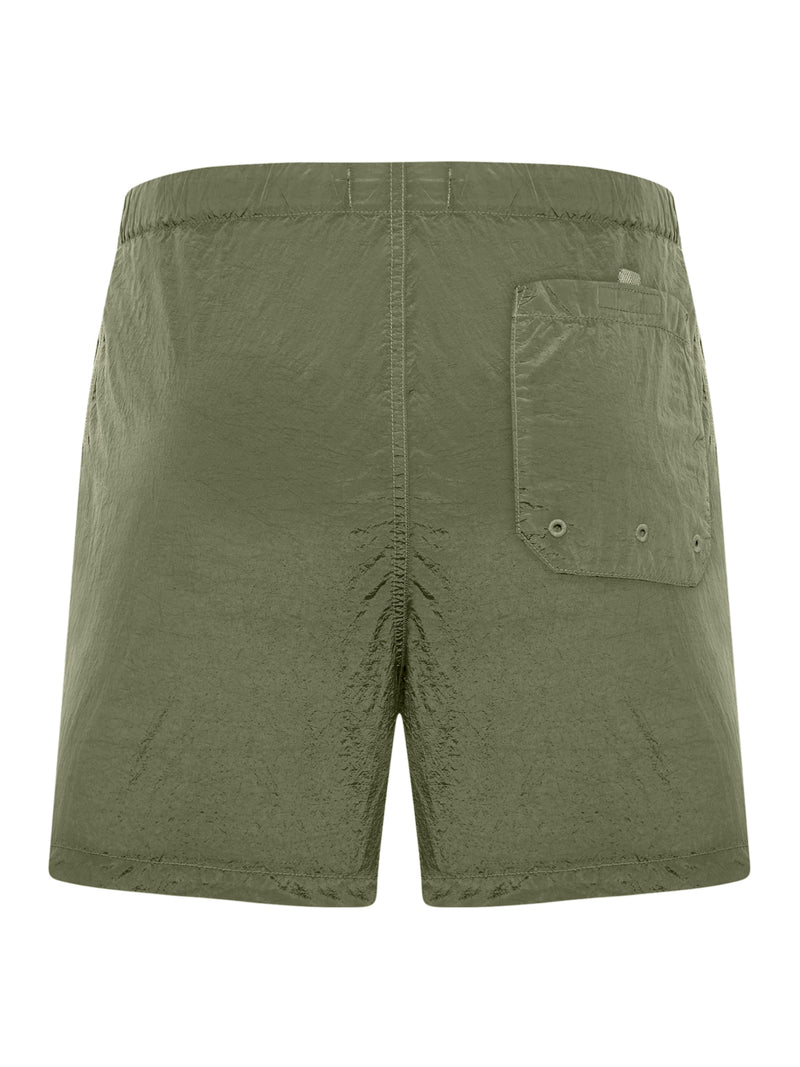 NAVY BLUE COMPASS LOGO SWIMSUIT