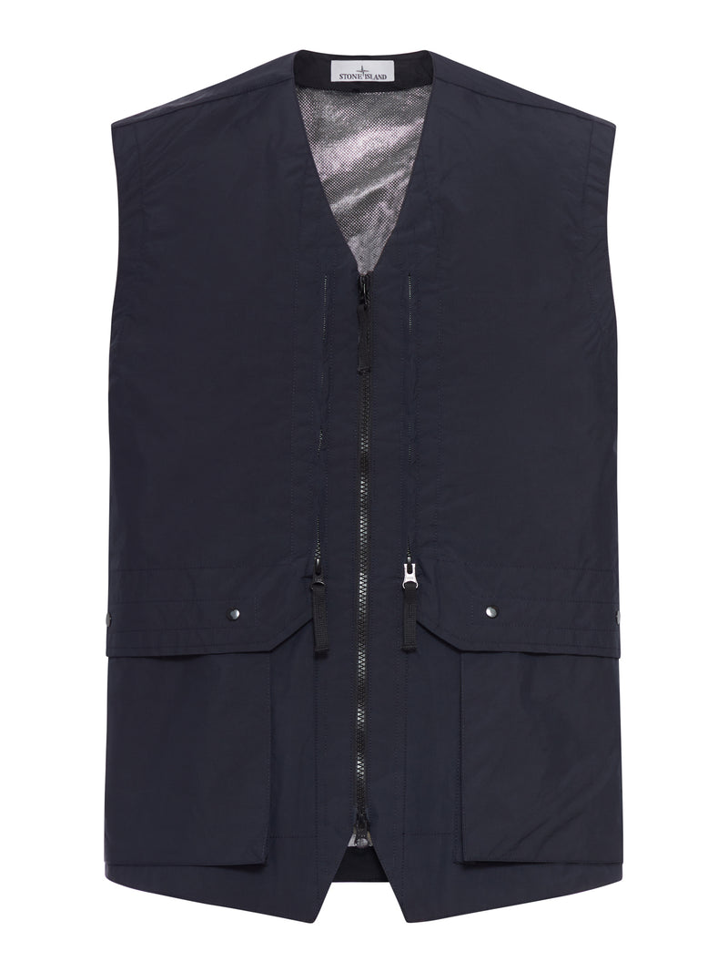 TECHNICAL VEST WITH DOUBLE-SLIDER ZIP