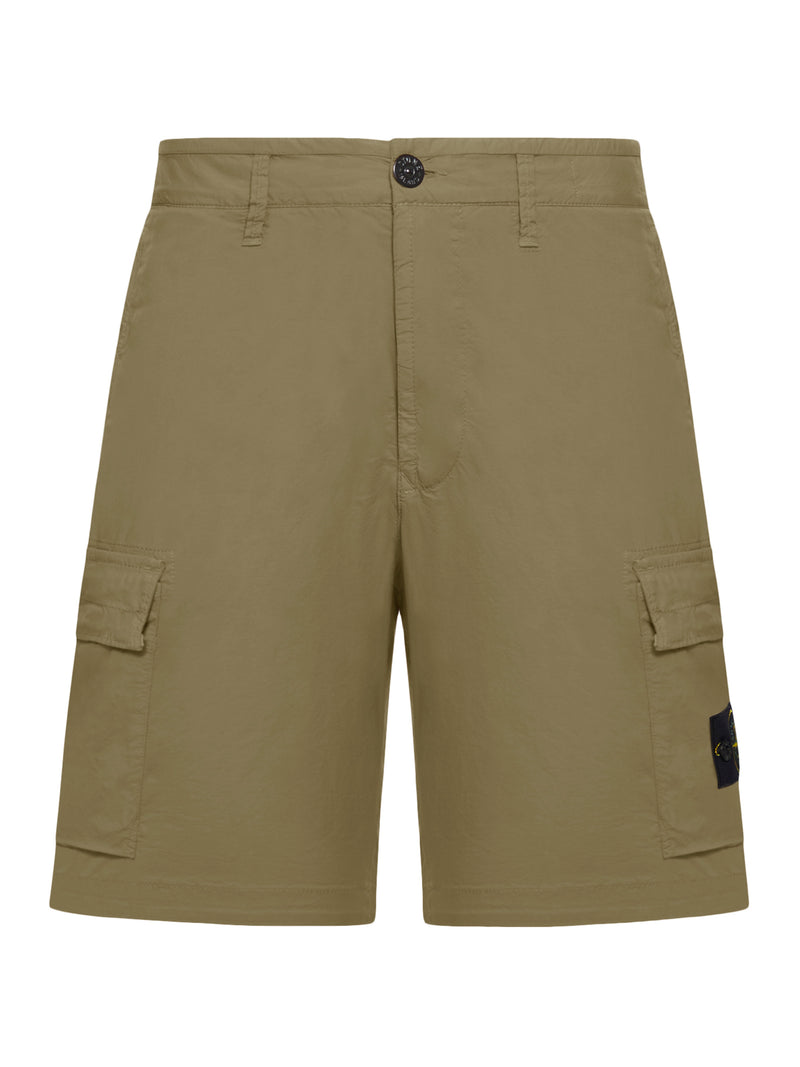 CARGO BERMUDA SHORTS WITH REMOVABLE BADGE
