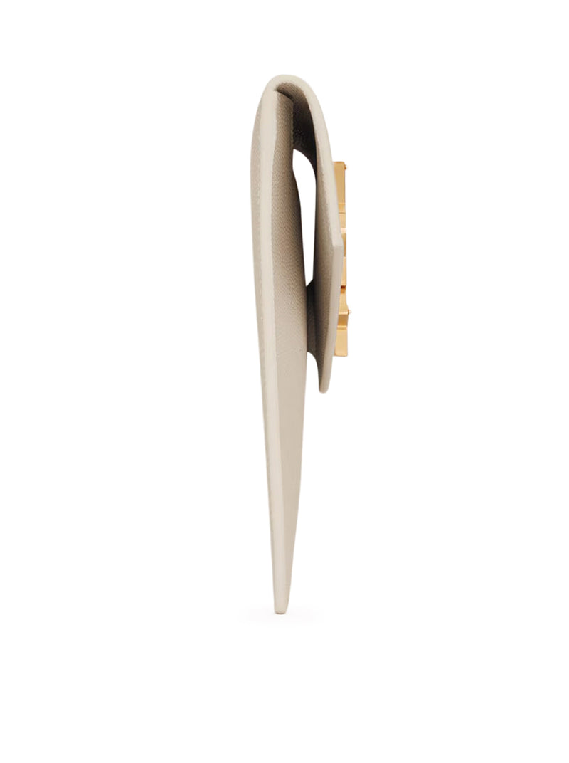 UPTOWN CLUTCH IN GRAIN DE POUDRE EMBOSSED LEATHER
