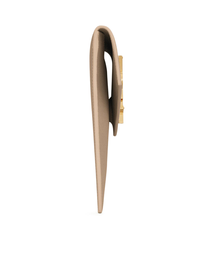 UPTOWN CLUTCH IN GRAIN DE POUDRE EMBOSSED LEATHER