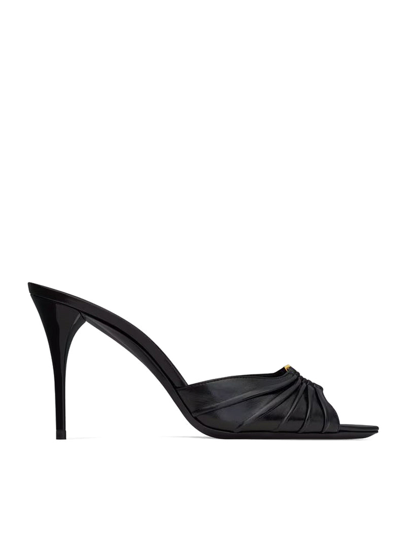 SMOOTH LEATHER BABYLONE MULE
