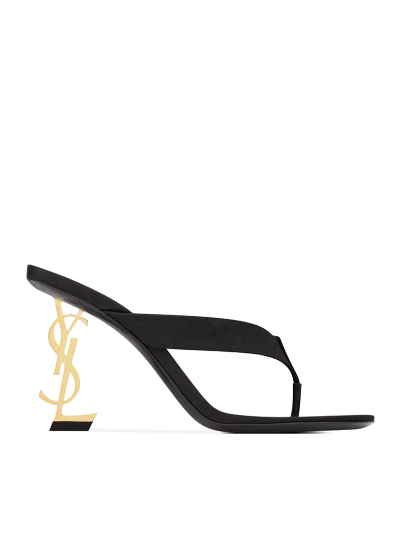 OPYUM MULES IN SATIN CREPE