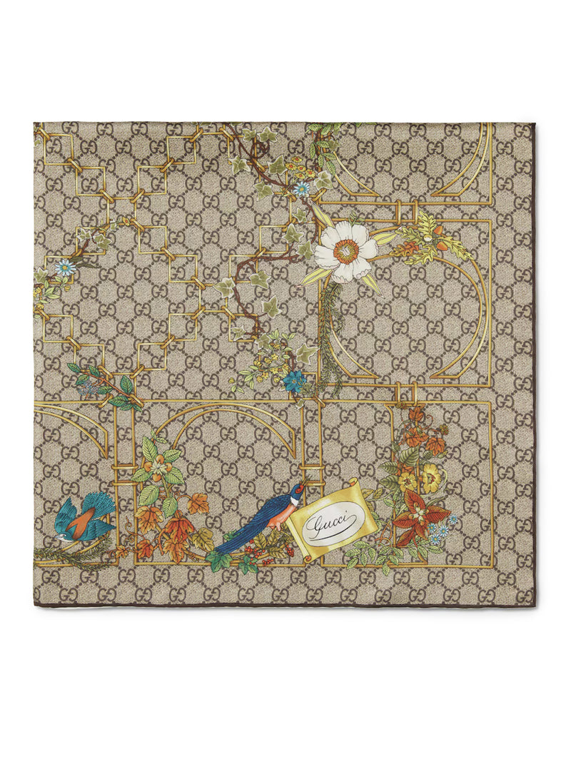 PRINTED SILK TWILL SCARF