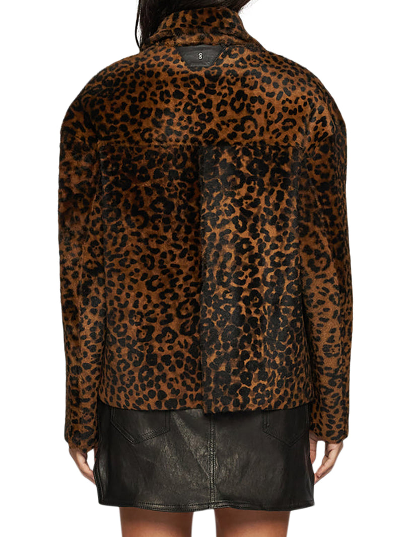 LEOPARD SHEARLING JACKET
