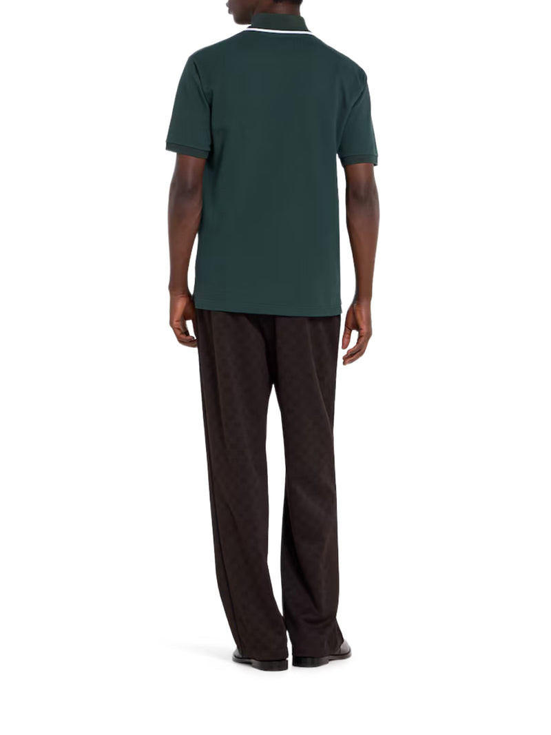 COTTON PIQUET POLO SHIRT WITH EMBROIDERED LOGO