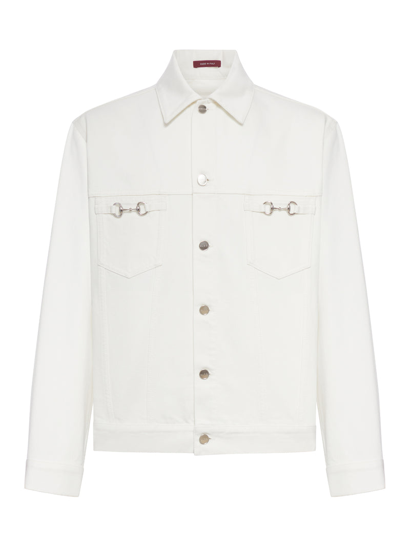 DENIM JACKET WITH HORSE DETAIL