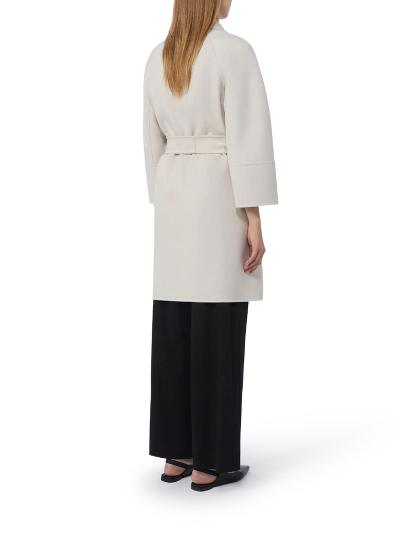 ARONA SHORT COAT IN IVORY WOOL