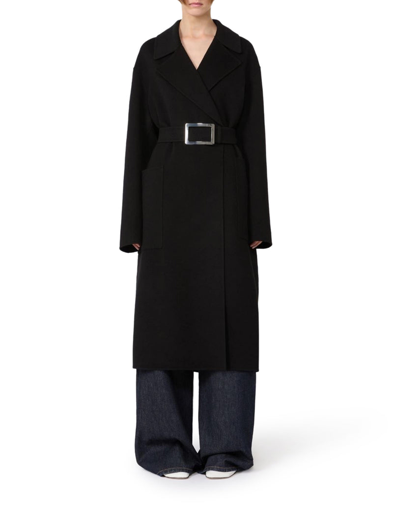 PURE WOOL ROBE COAT