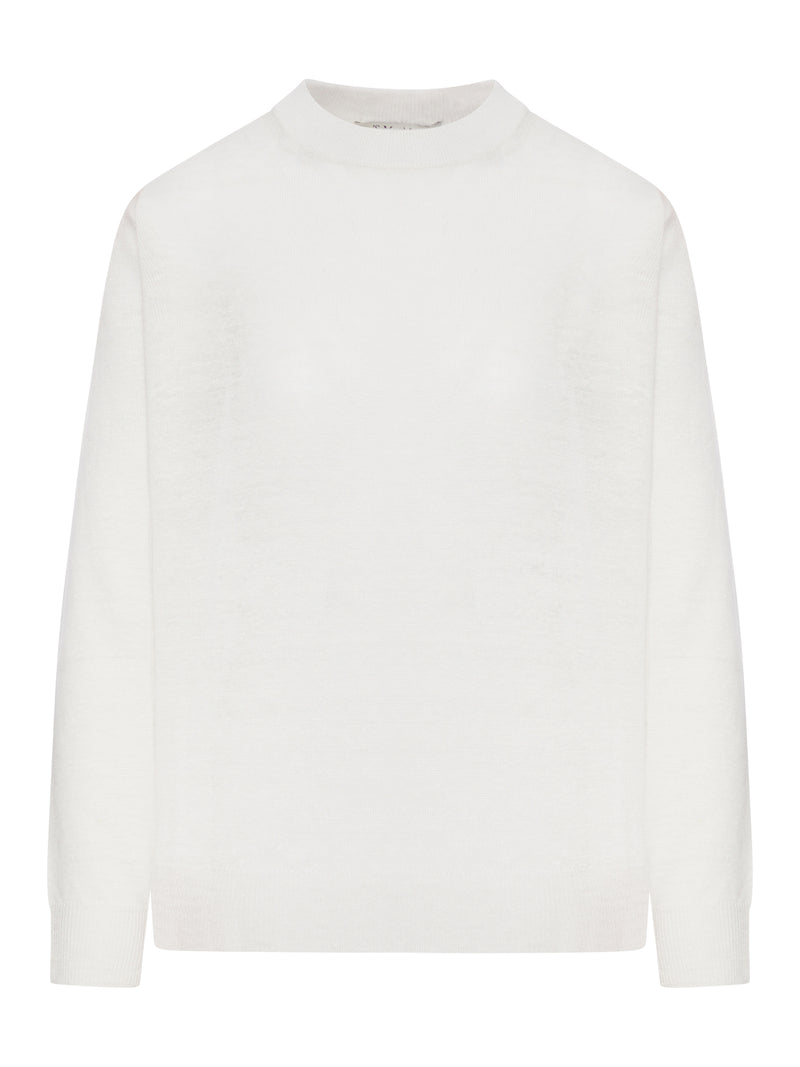 CREW NECK SWEATER IN LINEN YARN