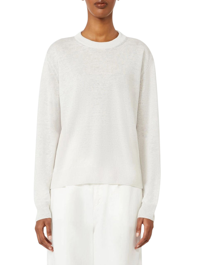 CREW NECK SWEATER IN LINEN YARN