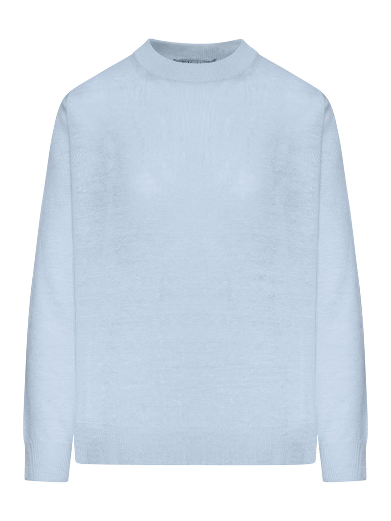 CREW NECK SWEATER IN LINEN YARN