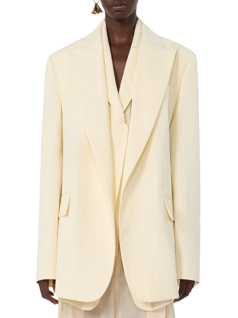 DOUBLE COLLAR BLAZER IN VISCOSE BLEND