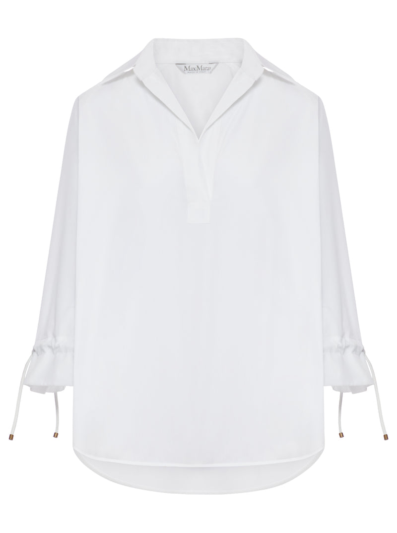 COTTON POPLIN BLOUSE