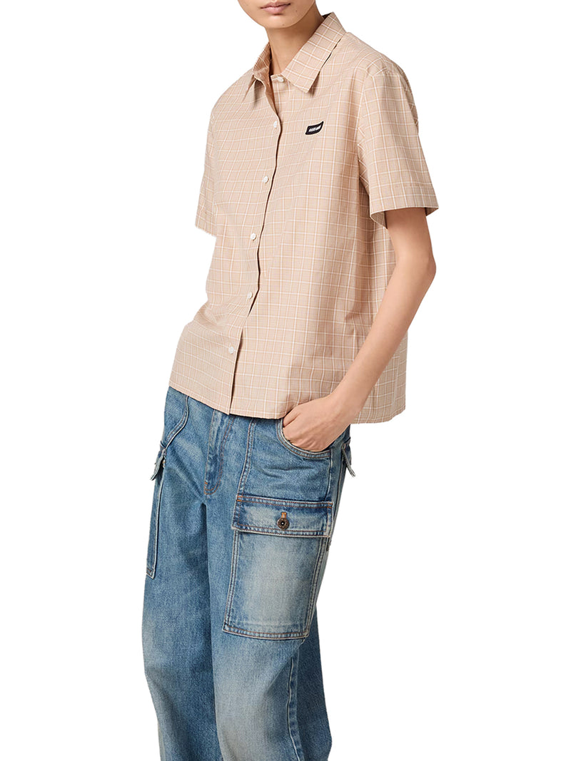 CHECKED COTTON POPLIN SHIRT