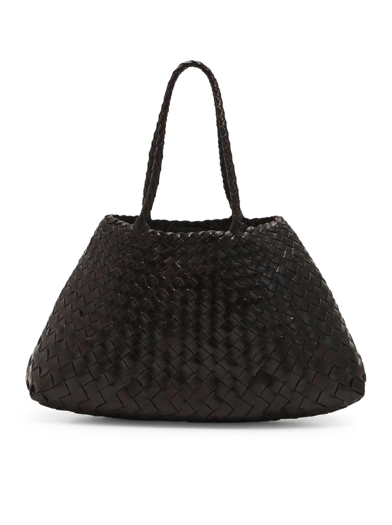 SANTA CROCE BIG WOVEN LEATHER BAG