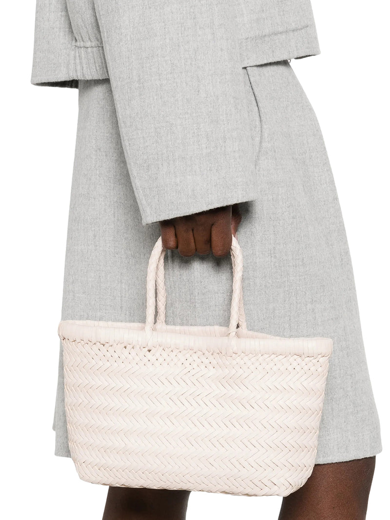 MINI FLAT GORA HANDBAG IN SAND LEATHER