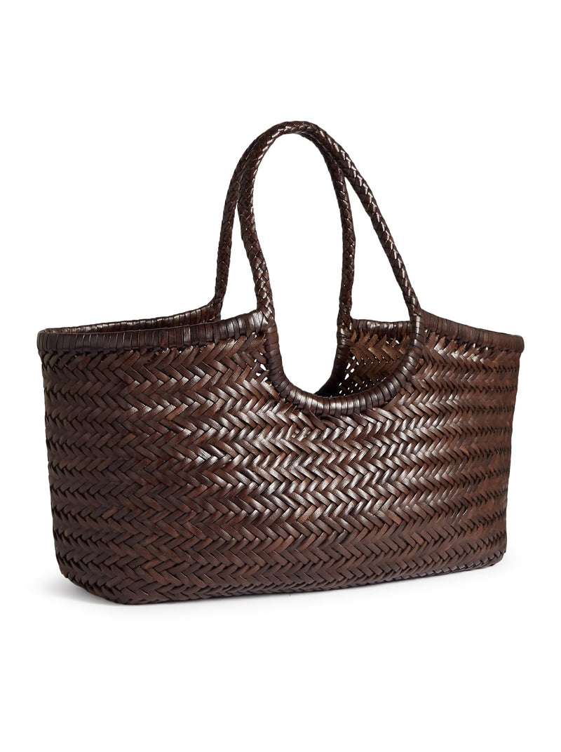 NANTUCKET BIG TOTE BAG IN WOVEN LEATHER