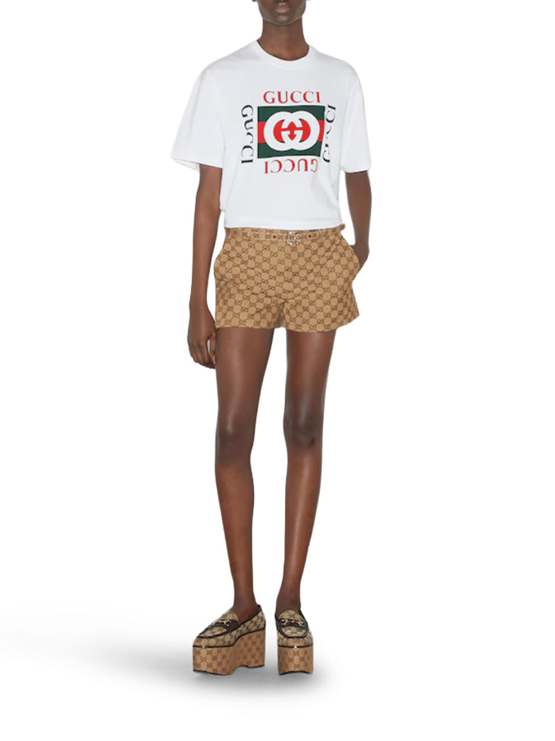 COTTON JERSEY T-SHIRT WITH PRINTED LOGO