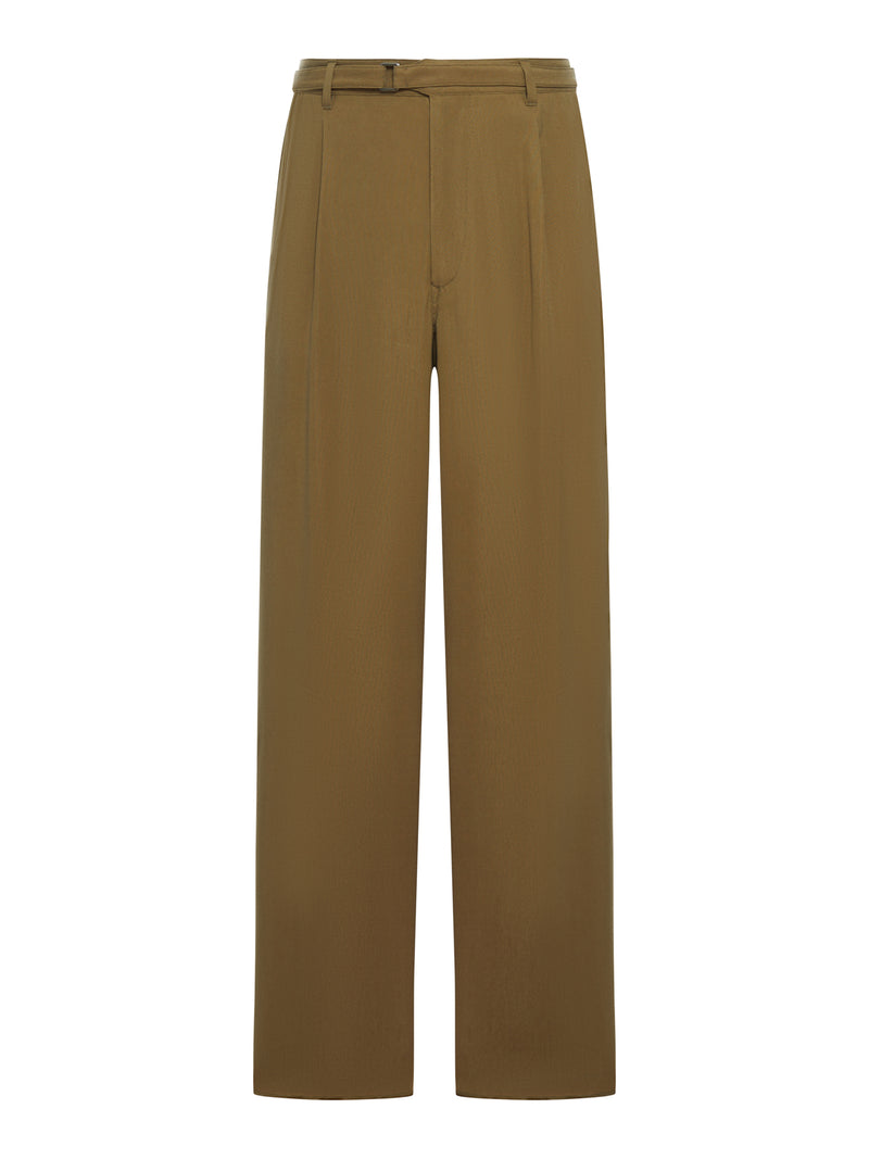 CUPRO ASV NATTÉ SINGLE FLATED PANTS