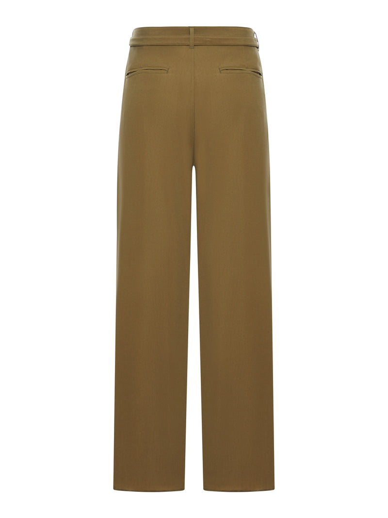 CUPRO ASV NATTÉ SINGLE FLATED PANTS
