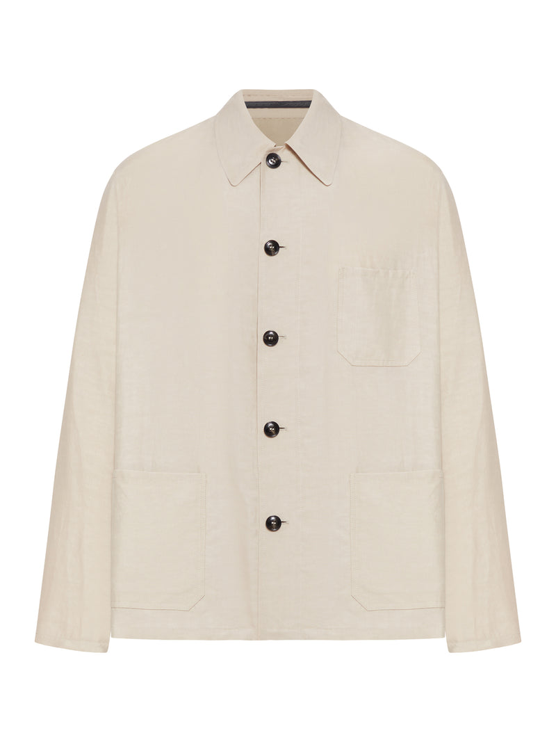 LINEN BLEND BLOUSON