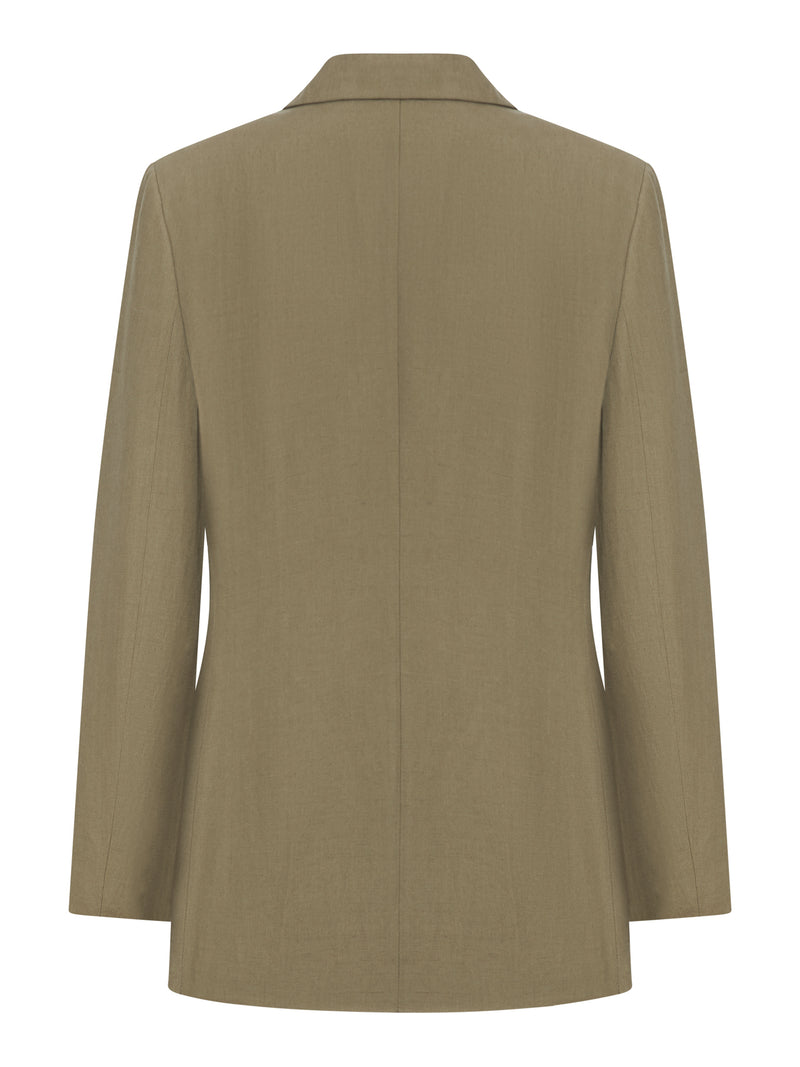 SINGLE-BREASTED LINEN BLAZER