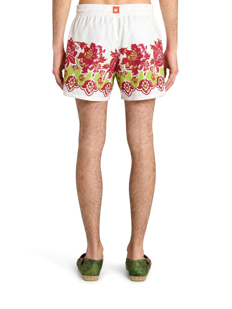 SWIMWEAR WITH PLACED FLORAL PRINT